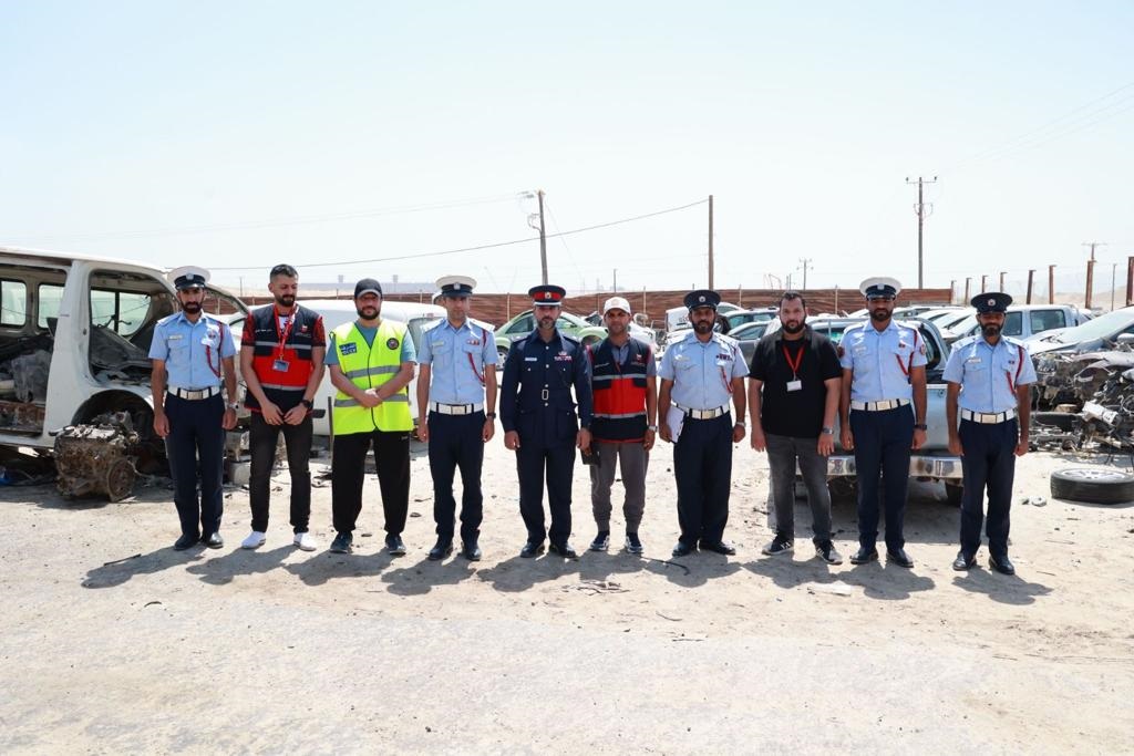 شرطة الجنوبية تنفذ حملة تفتيشية على محلات بيع وشراء قطع الغيار المستعملة والخرداوات.<